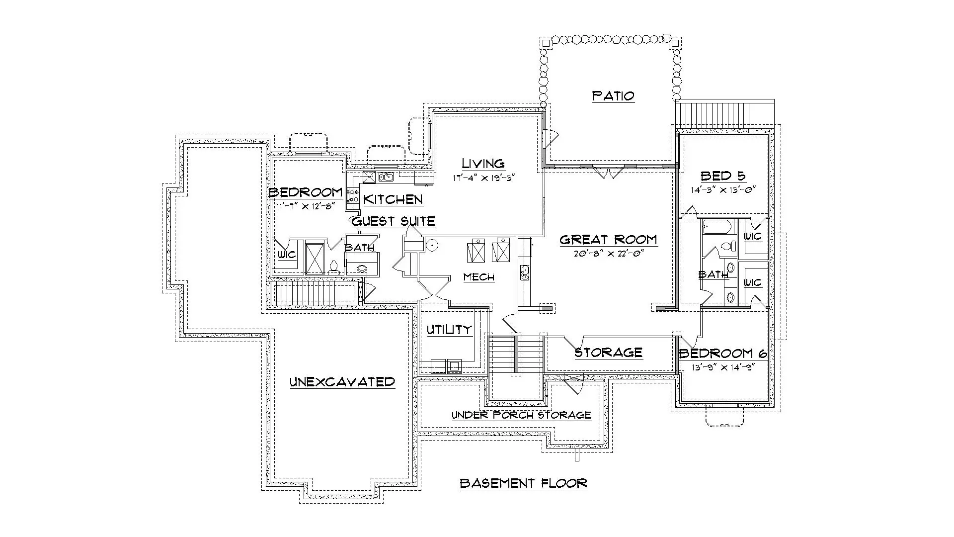 Riverdale floor plan rear view