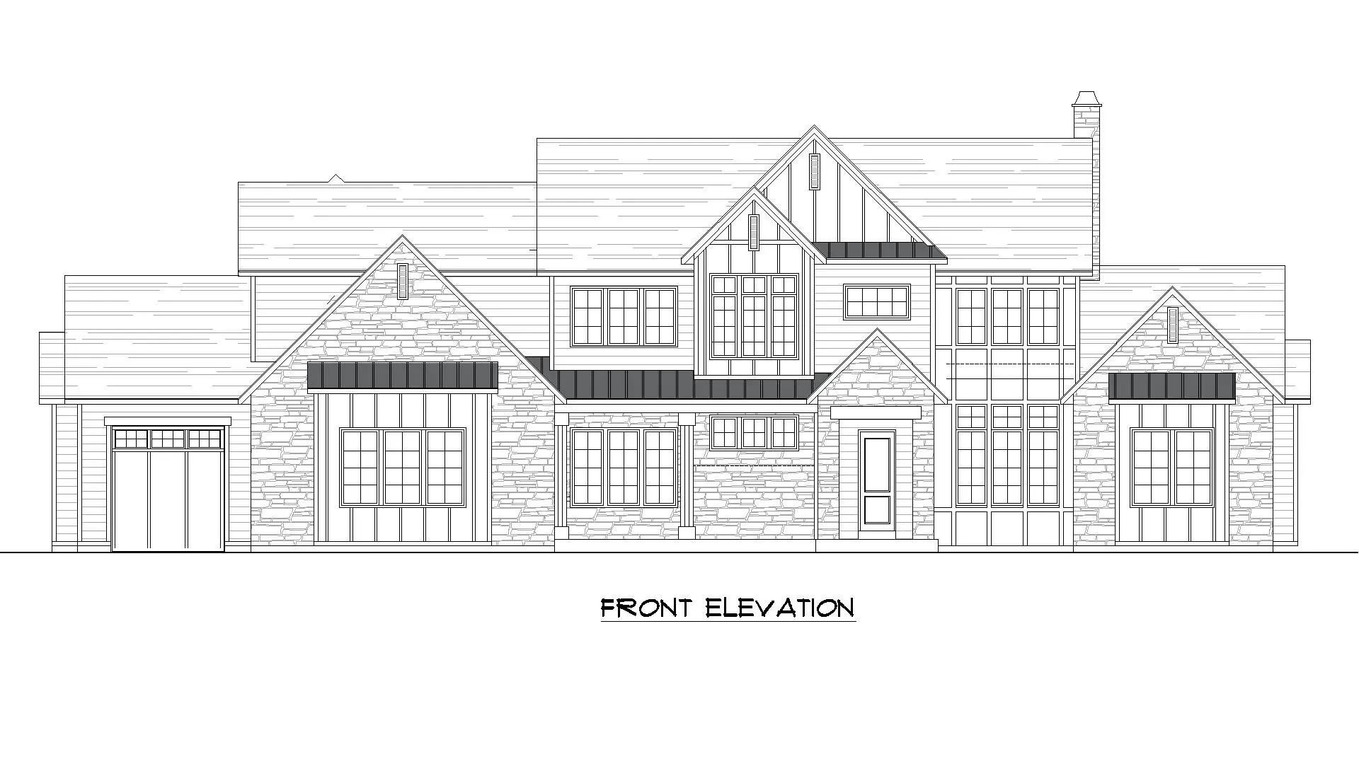 Riverdale floor plan front view