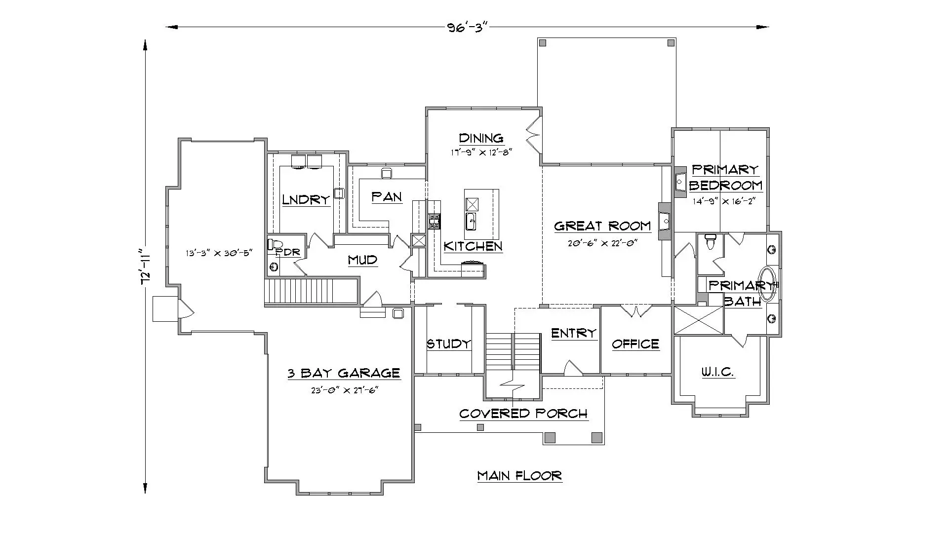 Riverdale floor plan left view