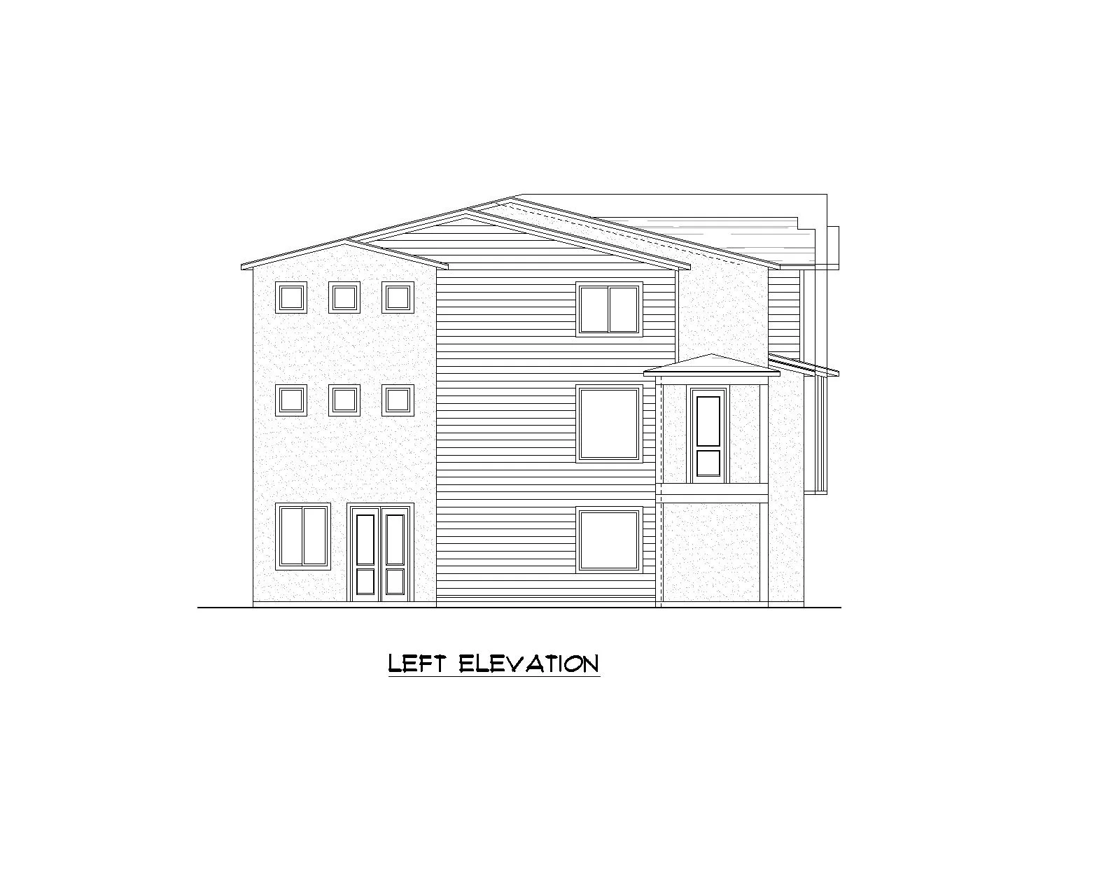 Bonneville floor plan left view
