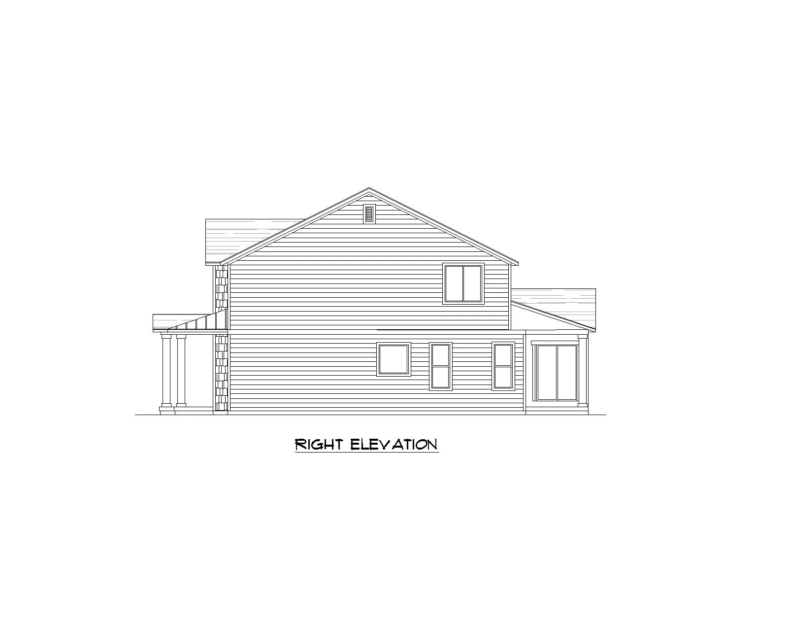 Fairfield floor plan right view