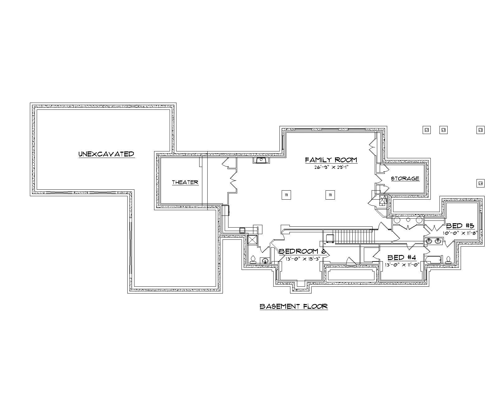 Milcreek floor plan basement floor view