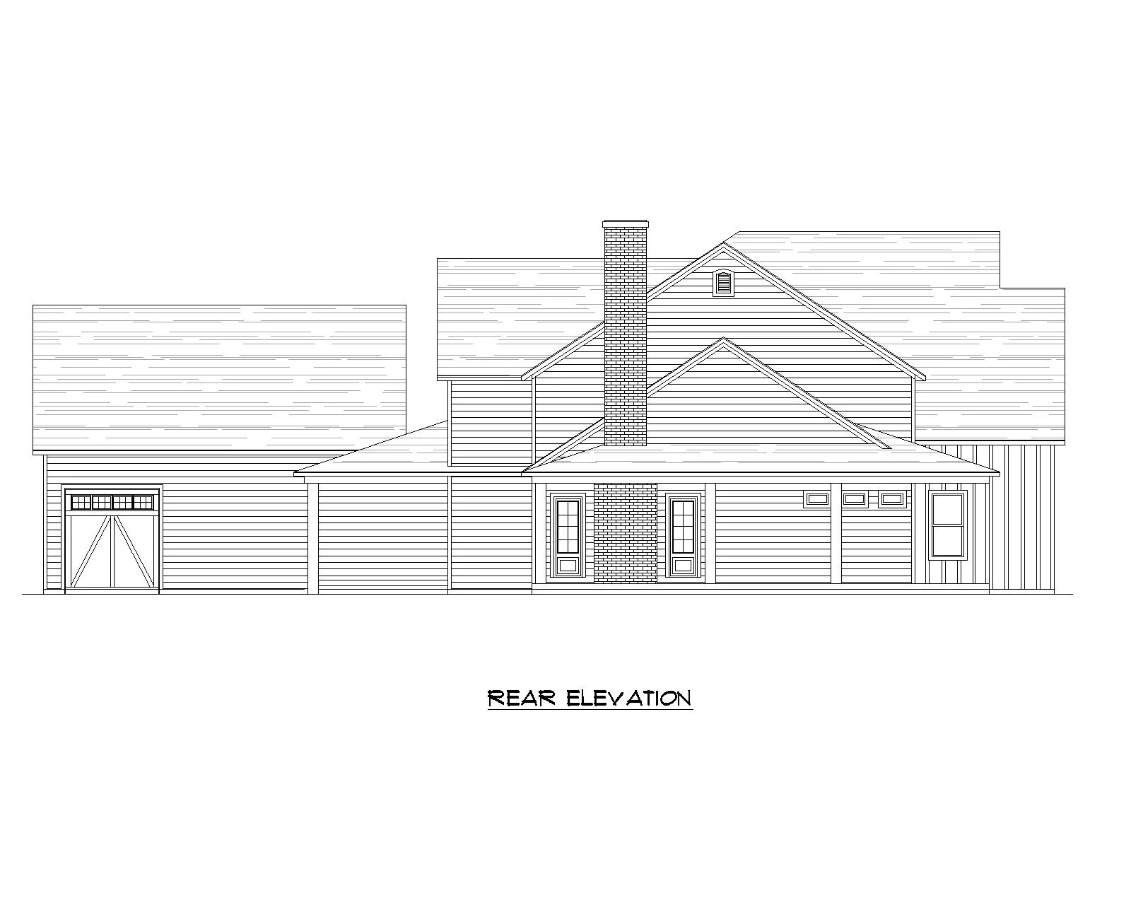 Paradise floor plan rear view