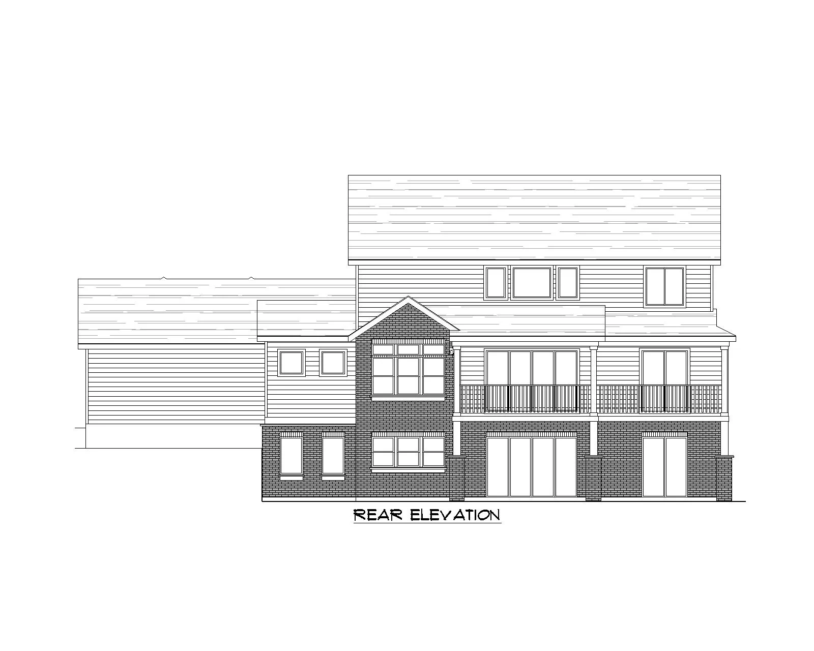 Roosevelt floor plan rear view
