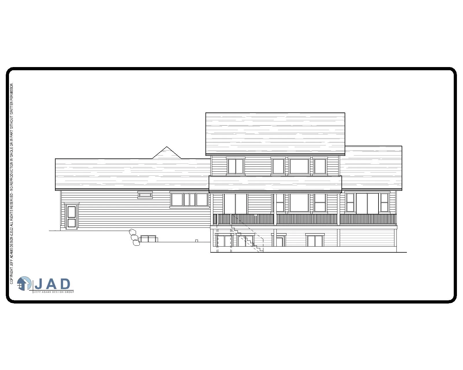 Salina floor plan rear view