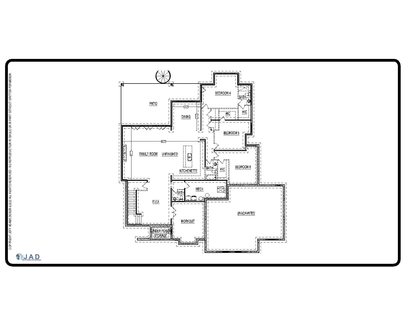 Salem floor plan basement view