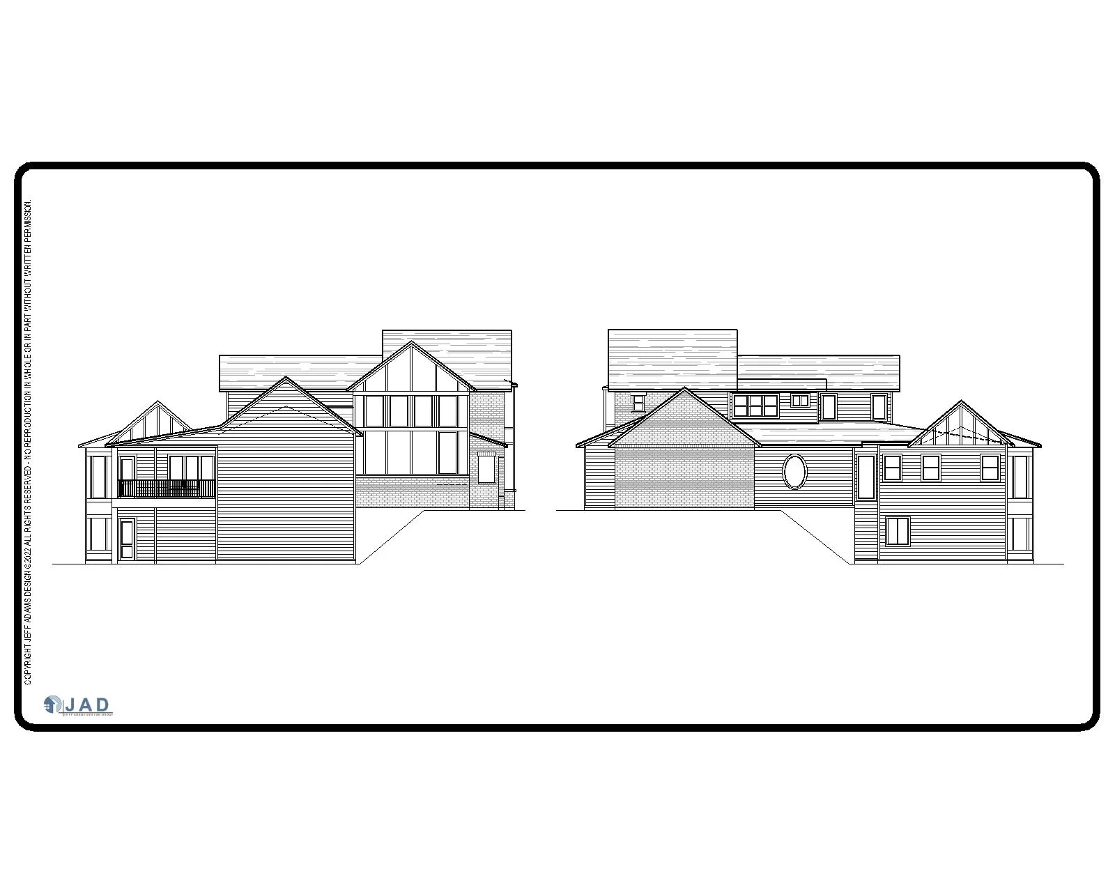 Salem floor plan left view