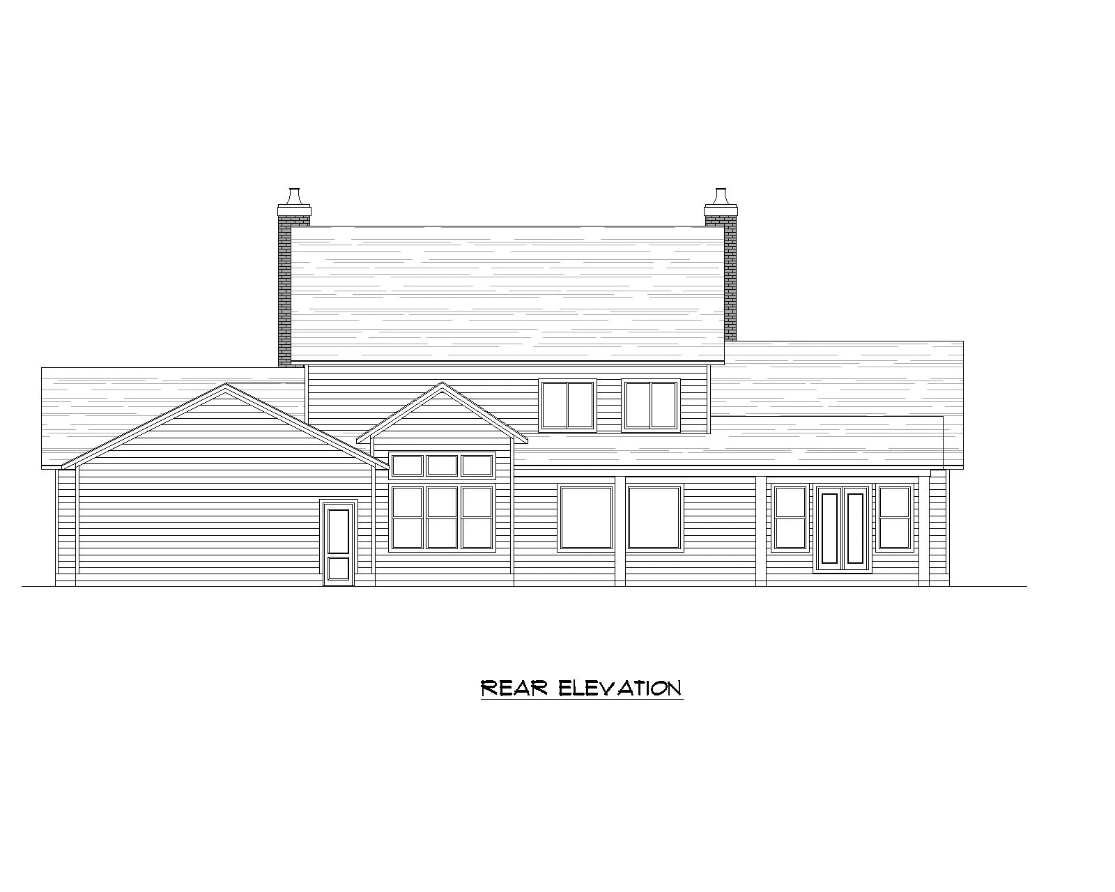 Smithfield floor plan rear view