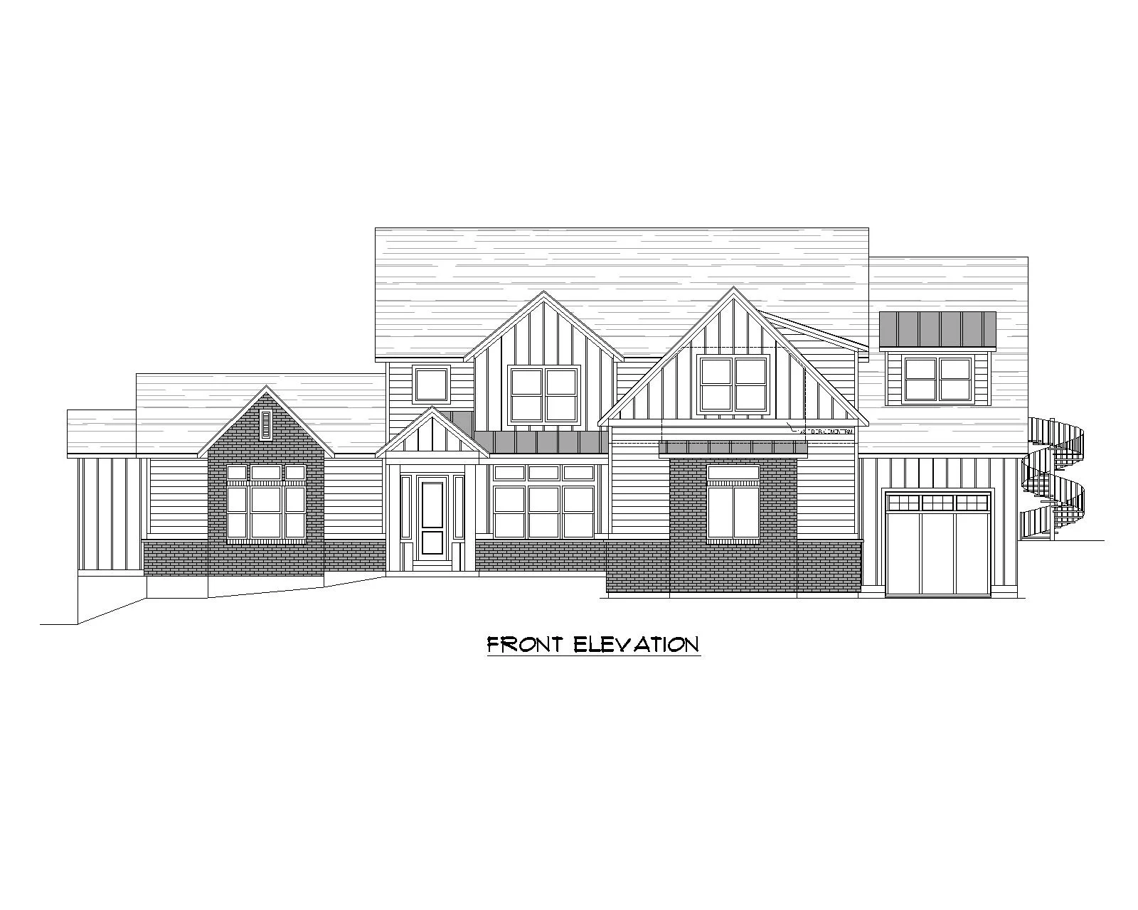Uintah floor plan front view