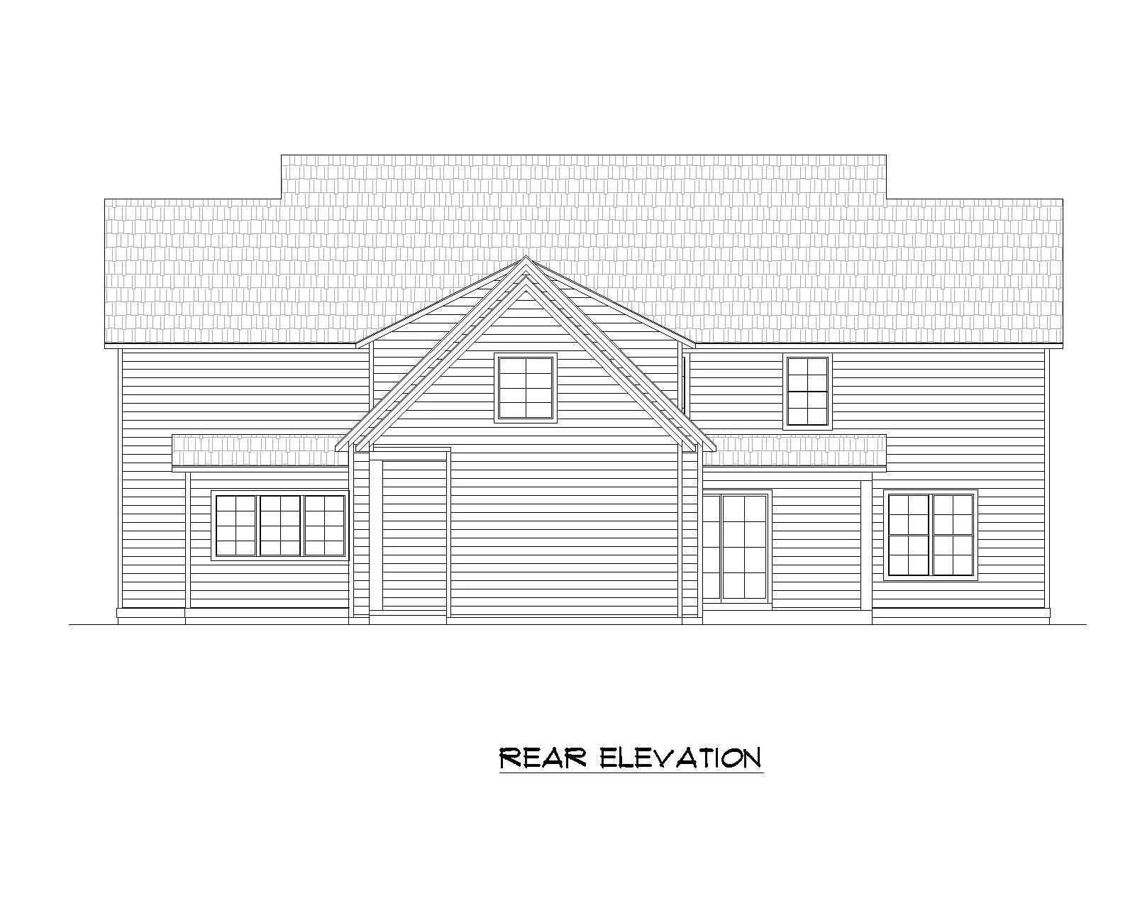 Vineyard floor plan rear view